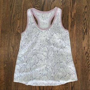 Joie Silk Snakeskin Racerback Tank